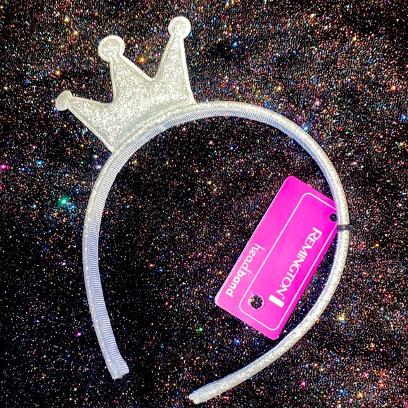 Remington Other - Silver Glitter Crown Headband